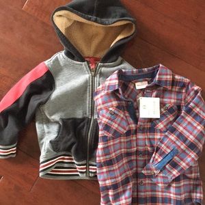 Boys Hannah Anderson Sherpa Coat and Flannel